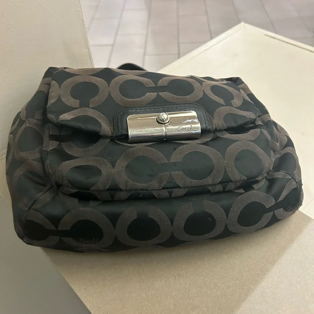 Coach Black and Brown Women's Bag-Preowned-clean-vintage-soft-beautiful-get it!